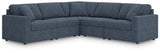 Modmax 5-Piece Sectional with Ottoman in Ink from Ashley - Luna Furniture