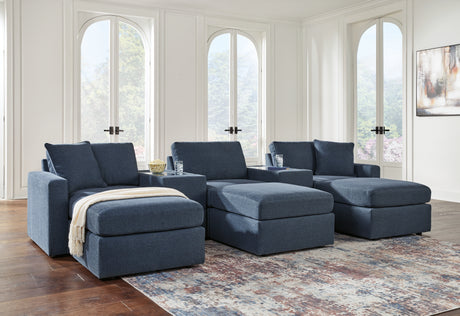 Modmax 5-Piece Sectional with Ottoman in Ink from Ashley - Luna Furniture