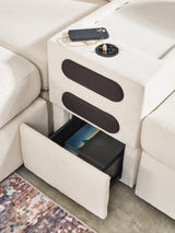 Modmax 6-Piece Sectional with Ottoman in Oyster from Ashley - Luna Furniture