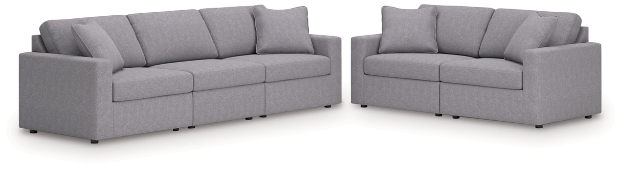 Modmax Granite 3-Piece Sectional Sofa and 2-Piece Sectional Loveseat from Ashley - Luna Furniture