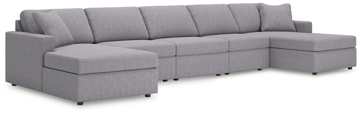 Modmax Granite 5-Piece Double Chaise Sectional from Ashley - Luna Furniture