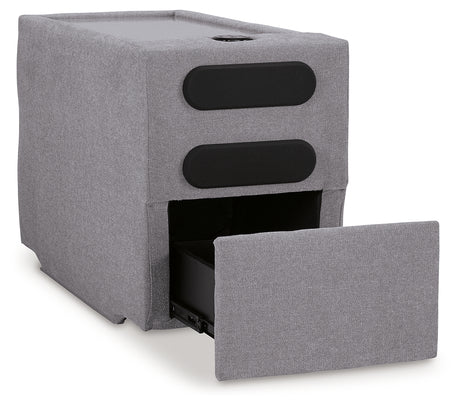 Modmax Granite Console with Audio System from Ashley - Luna Furniture