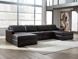 ModMax II Black 4-Piece Double Chaise Sectional from Ashley - Luna Furniture