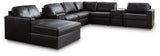 ModMax II Black 8-Piece Sectional with LAF Chaise and Audio Consoles from Ashley - Luna Furniture