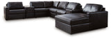 ModMax II Black 8-Piece Sectional with RAF Chaise and Audio Consoles from Ashley - Luna Furniture