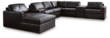 ModMax II Black 8-Piece Sectional with LAF Chaise and Storage Consoles from Ashley - Luna Furniture