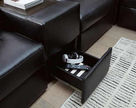 ModMax II Black 8-Piece Sectional with LAF Chaise and Storage Consoles from Ashley - Luna Furniture