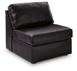 ModMax II Black Armless Chair from Ashley - Luna Furniture