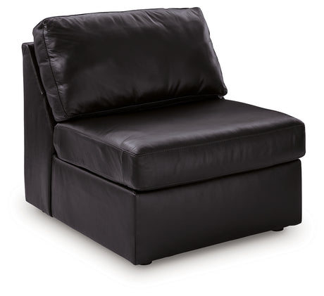 ModMax II Black Armless Chair from Ashley - Luna Furniture