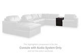 ModMax II Black Console with Audio System from Ashley - Luna Furniture