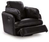 ModMax II Black Swivel Glider Recliner from Ashley - Luna Furniture