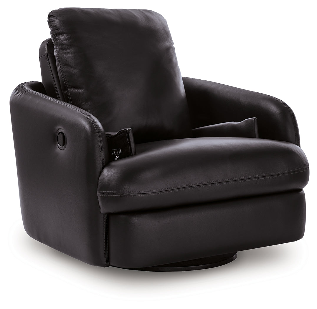 ModMax II Black Swivel Glider Recliner from Ashley - Luna Furniture