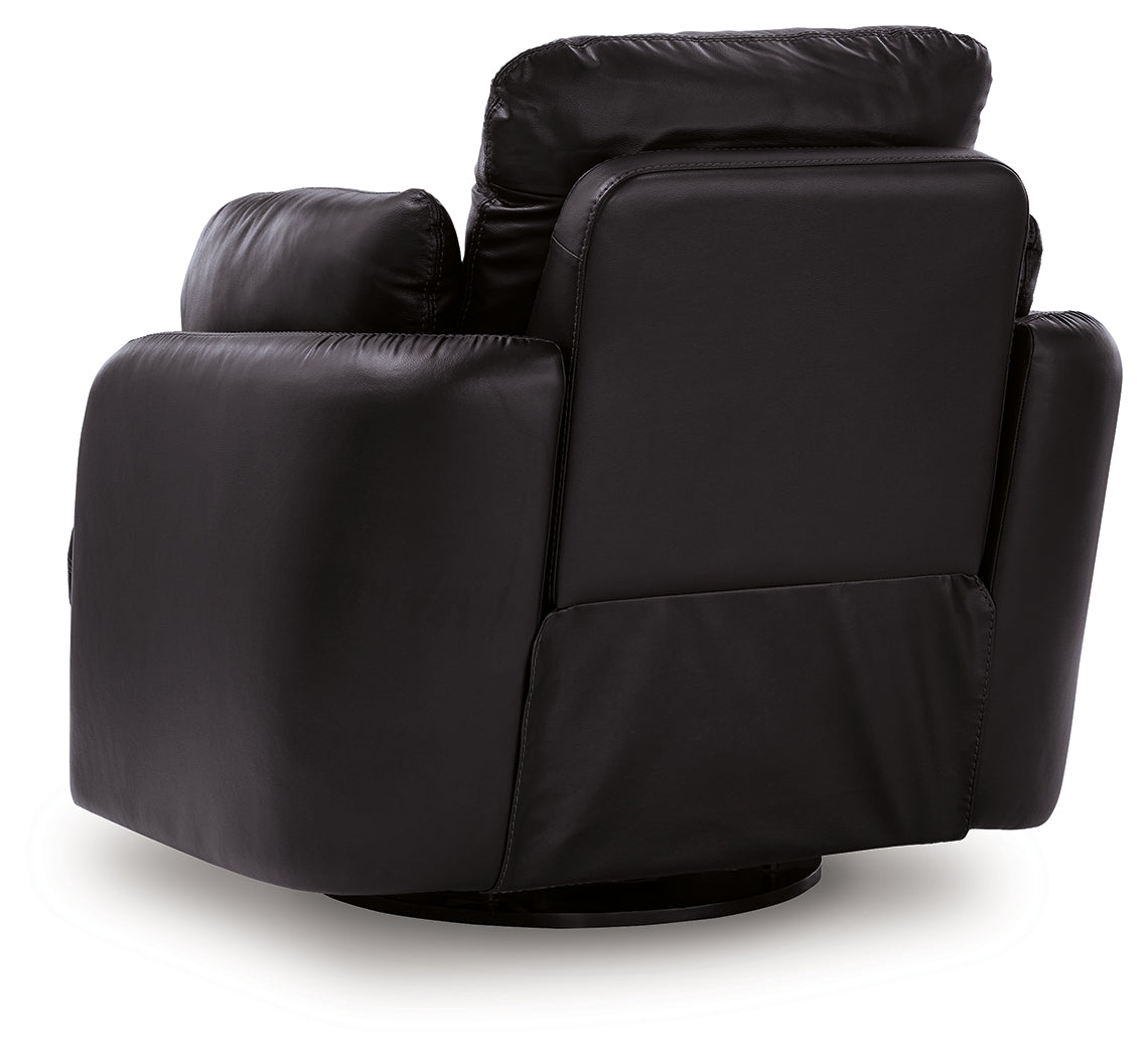 ModMax II Black Swivel Glider Recliner from Ashley - Luna Furniture
