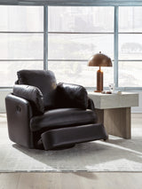 ModMax II Black Swivel Glider Recliner from Ashley - Luna Furniture