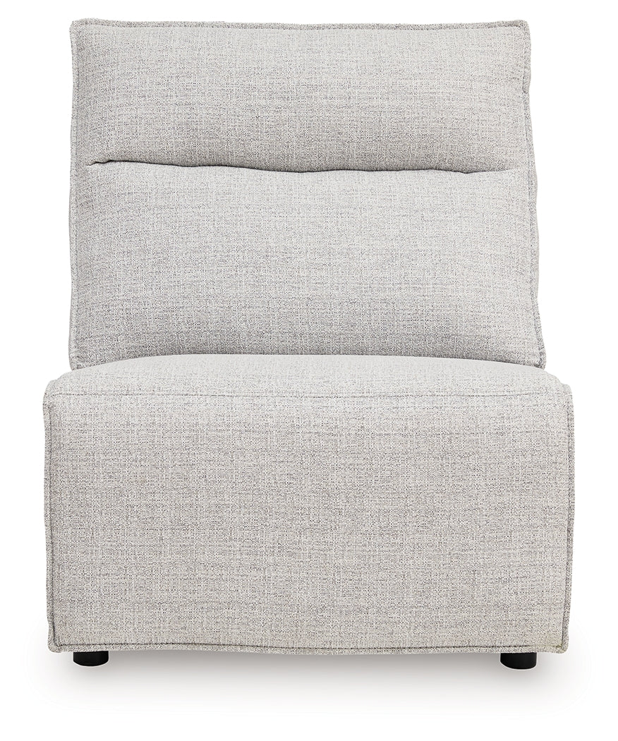 ModMax II Stone Armless Chair from Ashley - Luna Furniture