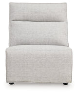 ModMax II Stone Armless Chair from Ashley - Luna Furniture