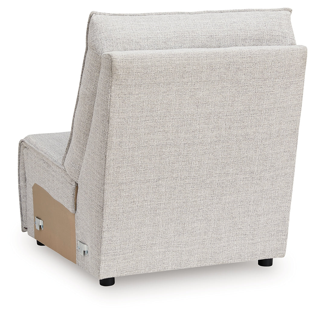 ModMax II Stone Armless Chair from Ashley - Luna Furniture
