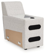ModMax II Stone Console with Audio System from Ashley - Luna Furniture