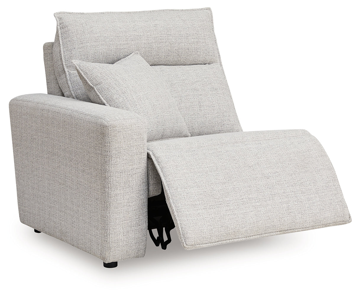 ModMax II Stone Left-Arm Facing Power Recliner from Ashley - Luna Furniture