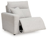 ModMax II Stone Left-Arm Facing Power Recliner from Ashley - Luna Furniture