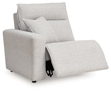 ModMax II Stone Left-Arm Facing Power Recliner from Ashley - Luna Furniture