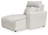 ModMax II Stone Right-Arm Facing Power Chaise from Ashley - Luna Furniture