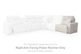 ModMax II Stone Right-Arm Facing Power Recliner from Ashley - Luna Furniture