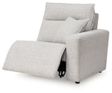 ModMax II Stone Right-Arm Facing Power Recliner from Ashley - Luna Furniture
