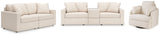 Modmax Oyster 3-Piece Sectional Sofa, 2-Piece Sectional Loveseat and Swivel Glider Recliner from Ashley - Luna Furniture