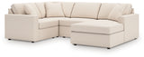 Modmax Oyster 4-Piece Sectional with Chaise from Ashley - Luna Furniture