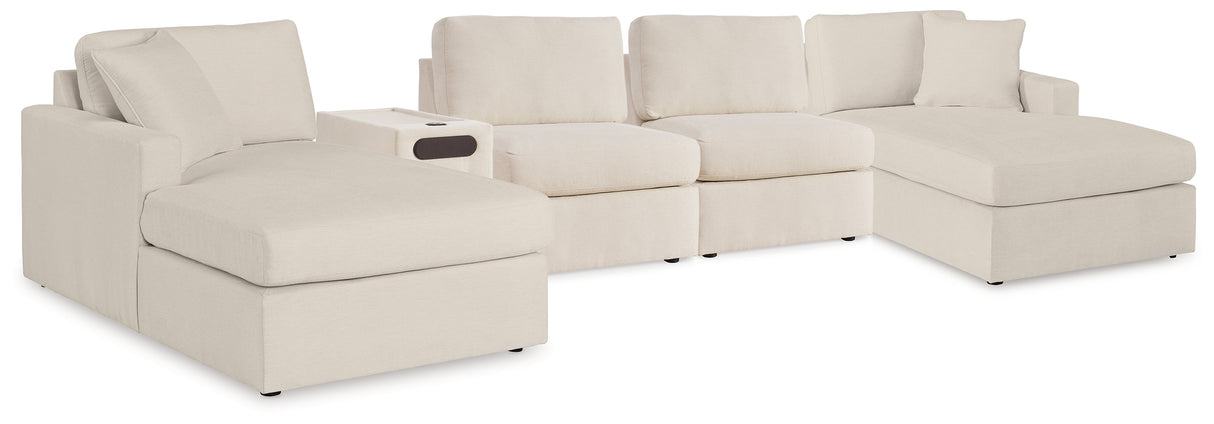 Modmax Oyster 5 Piece Sectional with Audio Console from Ashley - Luna Furniture