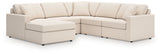 Modmax Oyster 5-Piece Sectional with Chaise from Ashley - Luna Furniture