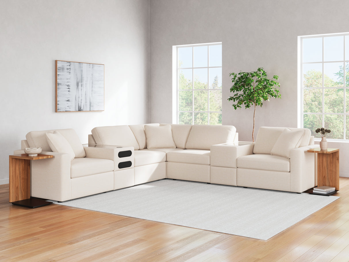 Modmax Oyster 7-Piece Balanced Sectional with Audio and Storage Consoles from Ashley - Luna Furniture