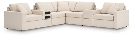 Modmax Oyster 7-Piece Balanced Sectional with Audio and Storage Consoles from Ashley - Luna Furniture