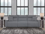 Modmax II Salt and Pepper 3-Piece Power Reclining Modular Sectional Sofa from Ashley - Luna Furniture