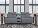 Modmax II Salt and Pepper 3-Piece Power Reclining Sectional from Ashley - Luna Furniture