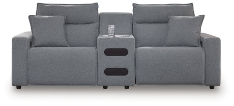 Modmax II Salt and Pepper 3-Piece Power Reclining Sectional from Ashley - Luna Furniture