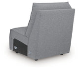 Modmax Salt and Pepper Armless Chair from Ashley - Luna Furniture