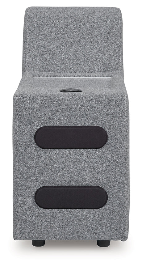 Modmax II Salt and Pepper Console with Audio System from Ashley - Luna Furniture