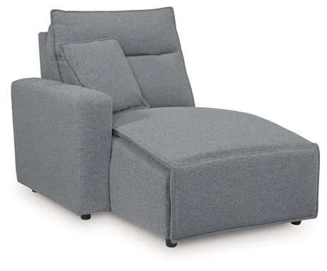 Modmax II Salt and Pepper Left-Arm Facing Press Back Power Chaise from Ashley - Luna Furniture
