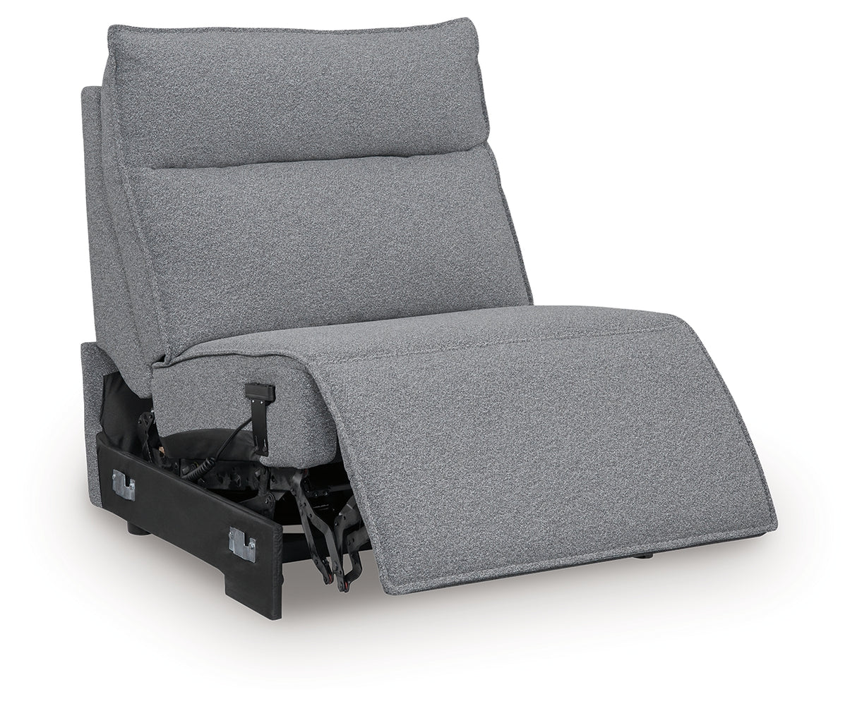 Modmax Salt and Pepper Power Armless Recliner from Ashley - Luna Furniture