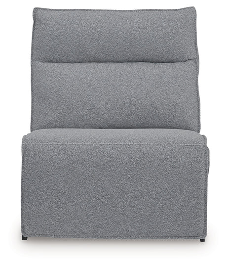 Modmax Salt and Pepper Power Armless Recliner from Ashley - Luna Furniture