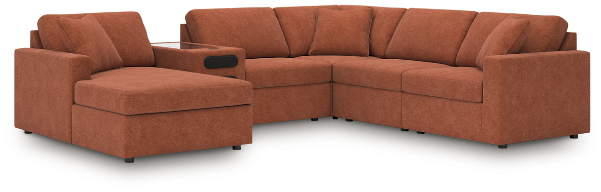 Modmax Spice 6-Piece Sectional with Audio System and Chaise from Ashley - Luna Furniture