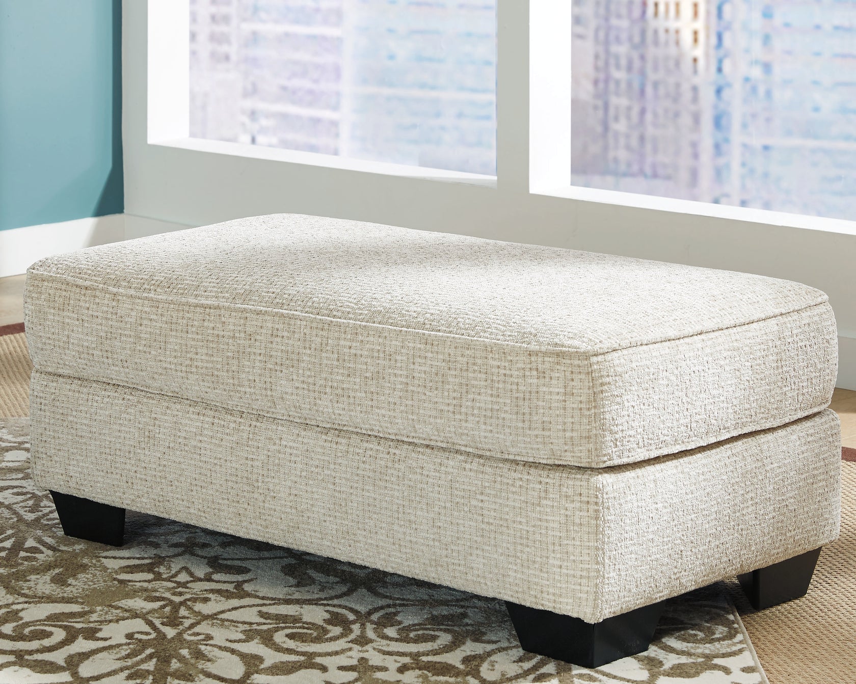 Monaghan Sandstone Ottoman from Ashley - Luna Furniture