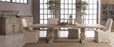 Monastery Extension Dining Table in Smoke Gray Pine from Essentials For Living - Luna Furniture