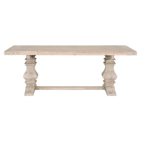 Monastery Extension Dining Table in Smoke Gray Pine from Essentials For Living - Luna Furniture