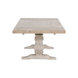 Monastery Extension Dining Table in Smoke Gray Pine from Essentials For Living - Luna Furniture