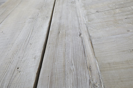 Monastery Extension Dining Table in Smoke Gray Pine from Essentials For Living - Luna Furniture