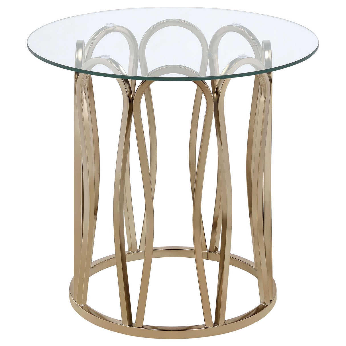 Monett Chocolate Chrome 2-Piece Coffee and End Table Set from Coaster - Luna Furniture