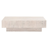 Montauk Coffee Table in White Wash Pine from Essentials For Living - Luna Furniture